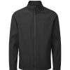 Coats, Jackets & Blazers * | Premier Mens Recycled Wind Resistant Soft Shell Jacket Black