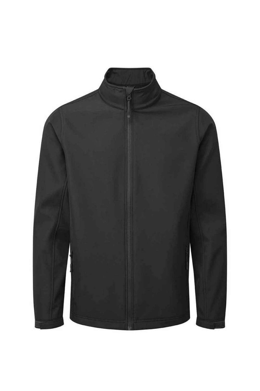 Coats, Jackets & Blazers * | Premier Mens Recycled Wind Resistant Soft Shell Jacket Black