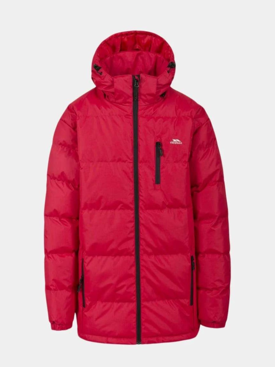 Coats, Jackets & Blazers * | Trespass Mens Clip Padded Jacket Red