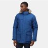 Coats, Jackets & Blazers * | Regatta Mens Salinger Ii Faux Fur Insulated Parka Jacket Aviator Blue