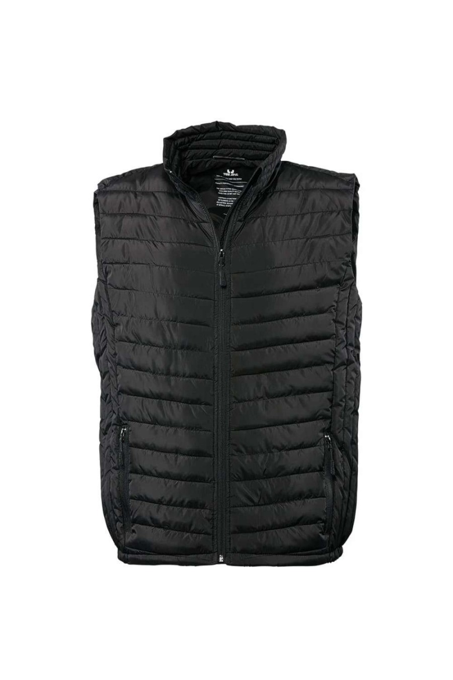 Coats, Jackets & Blazers * | Tee Jays Mens Padded Zeppelin Vest Jacket / Gilet ( ) Black