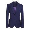 Coats, Jackets & Blazers * | Brook Taverner Ladies/Womens Novara Semi Fitted Suit Jacket ( ) New Mid Blue