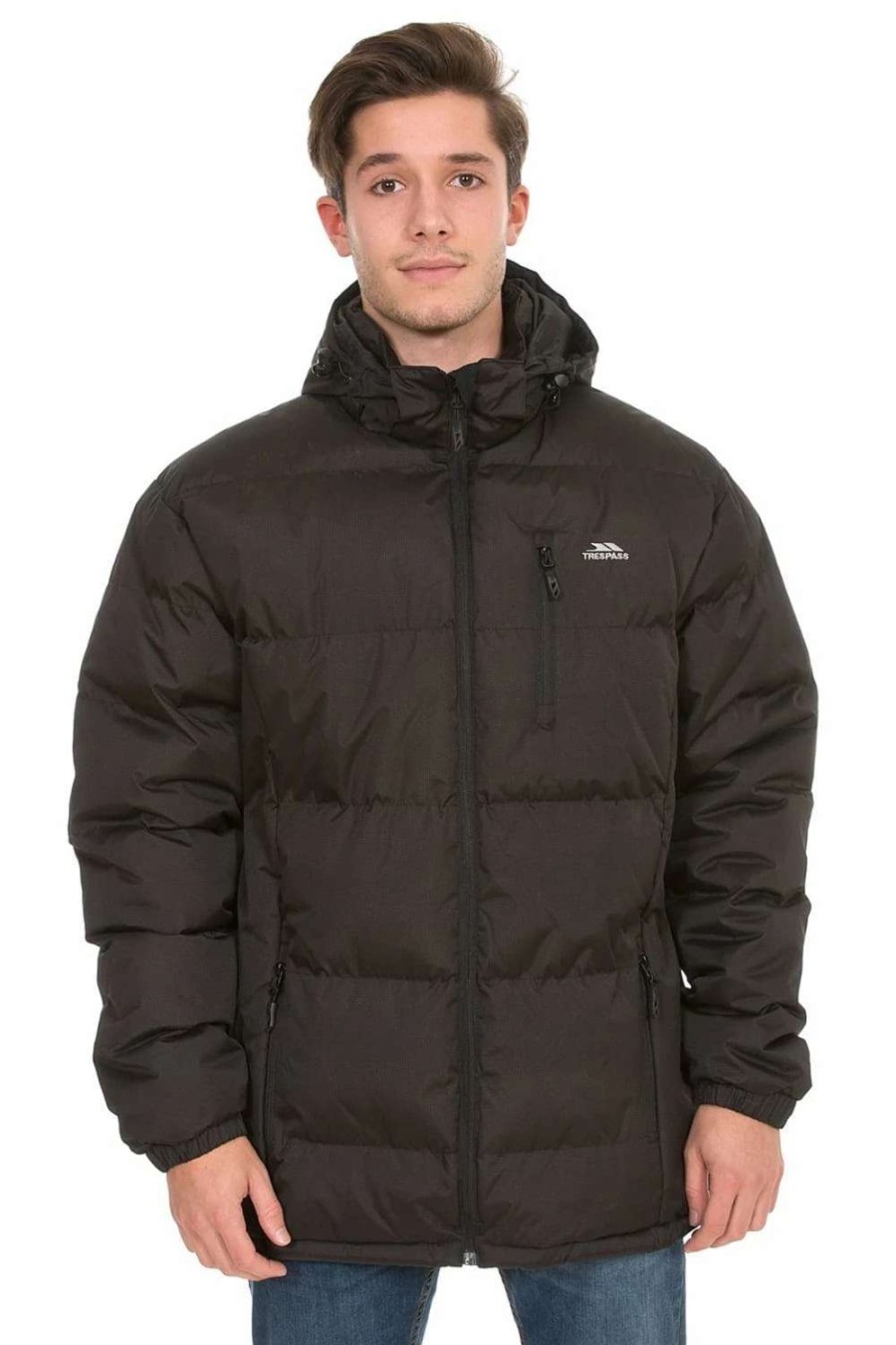 Coats, Jackets & Blazers * | Trespass Mens Clip Padded Jacket ( ) Black