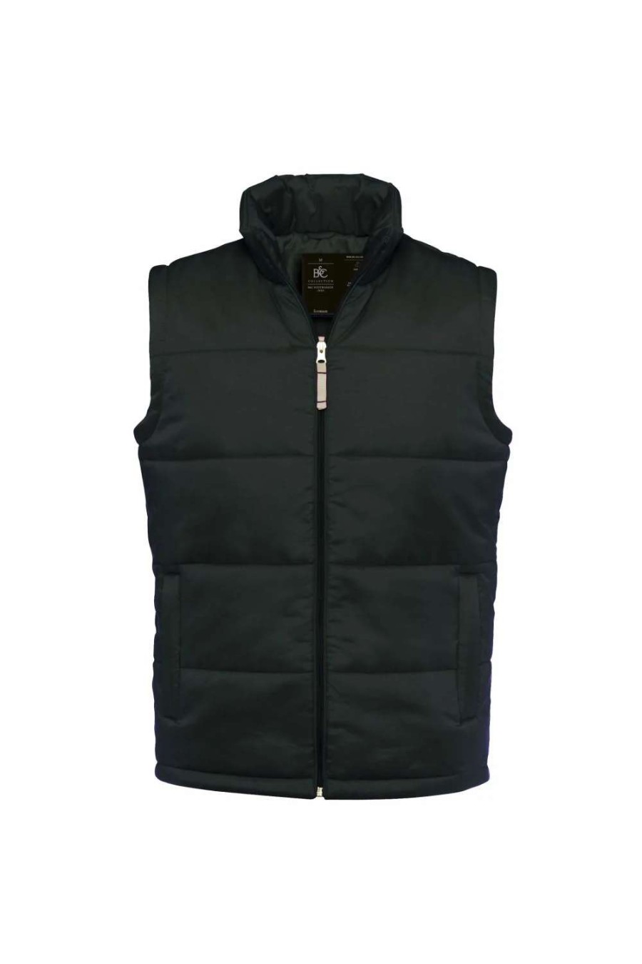 Coats, Jackets & Blazers * | B&C B&C Mens Full Zip Waterproof Bodywarmer/Gilet ( ) Black