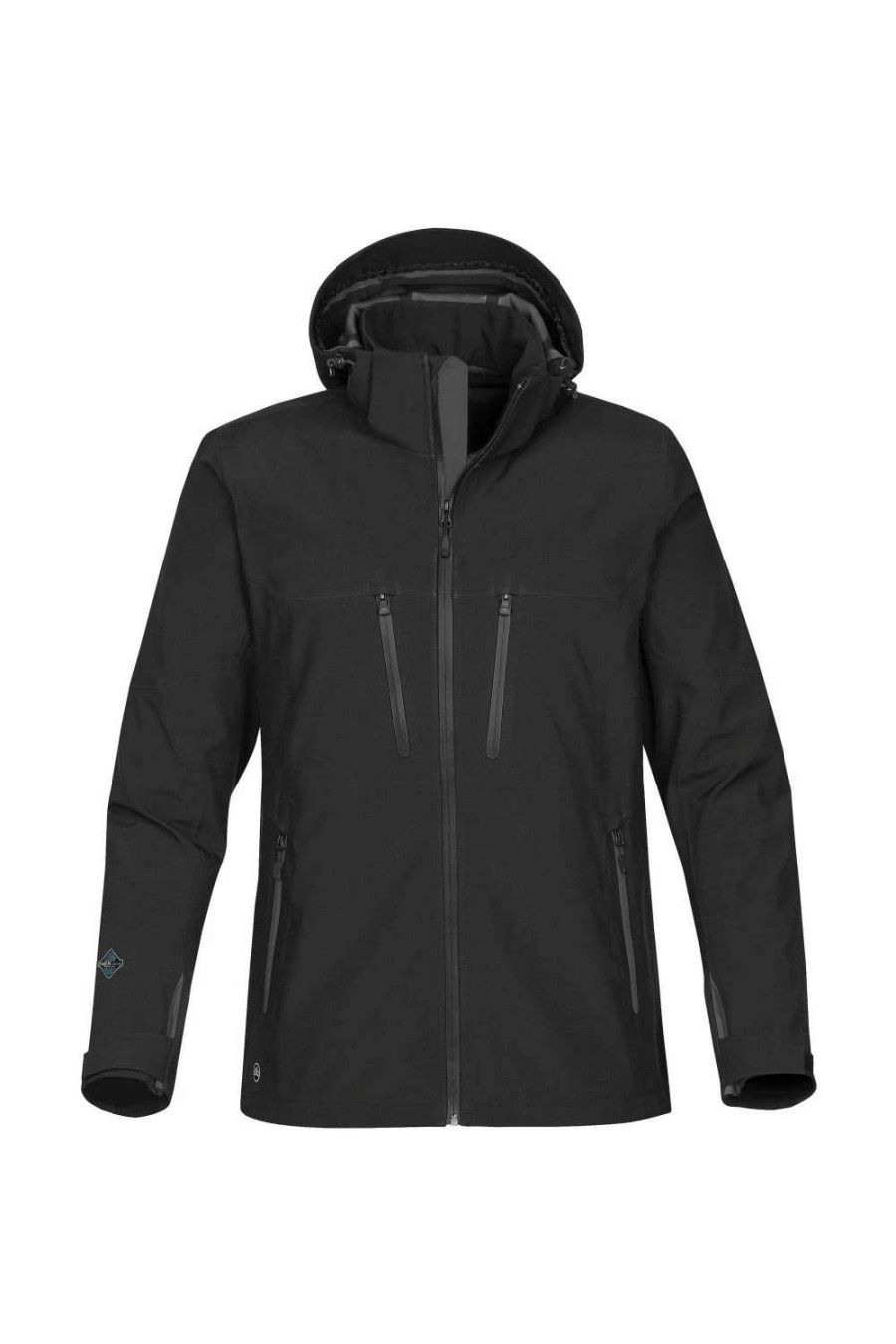 Coats, Jackets & Blazers * | Stormtech Mens Patrol Softshell Jacket ( ) Black/Carbon