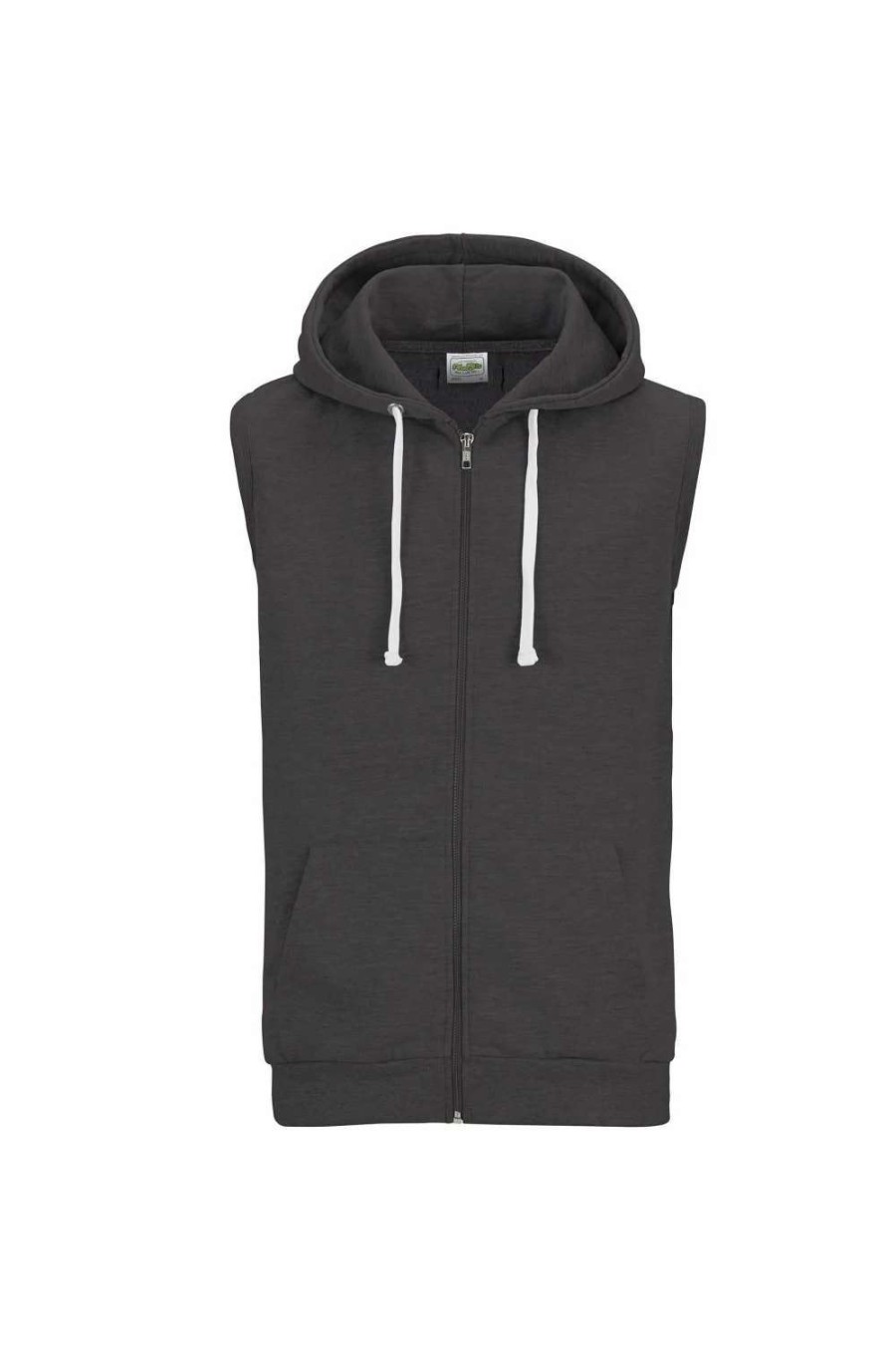 Coats, Jackets & Blazers * | Awdis Just Hoods Mens Sleeveless Hoodie Jacket ( ) Charcoal