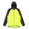 Coats, Jackets & Blazers * | Awdis Just Cool Mens Contrast Windshield Jacket Electric Yellow/Jet Black