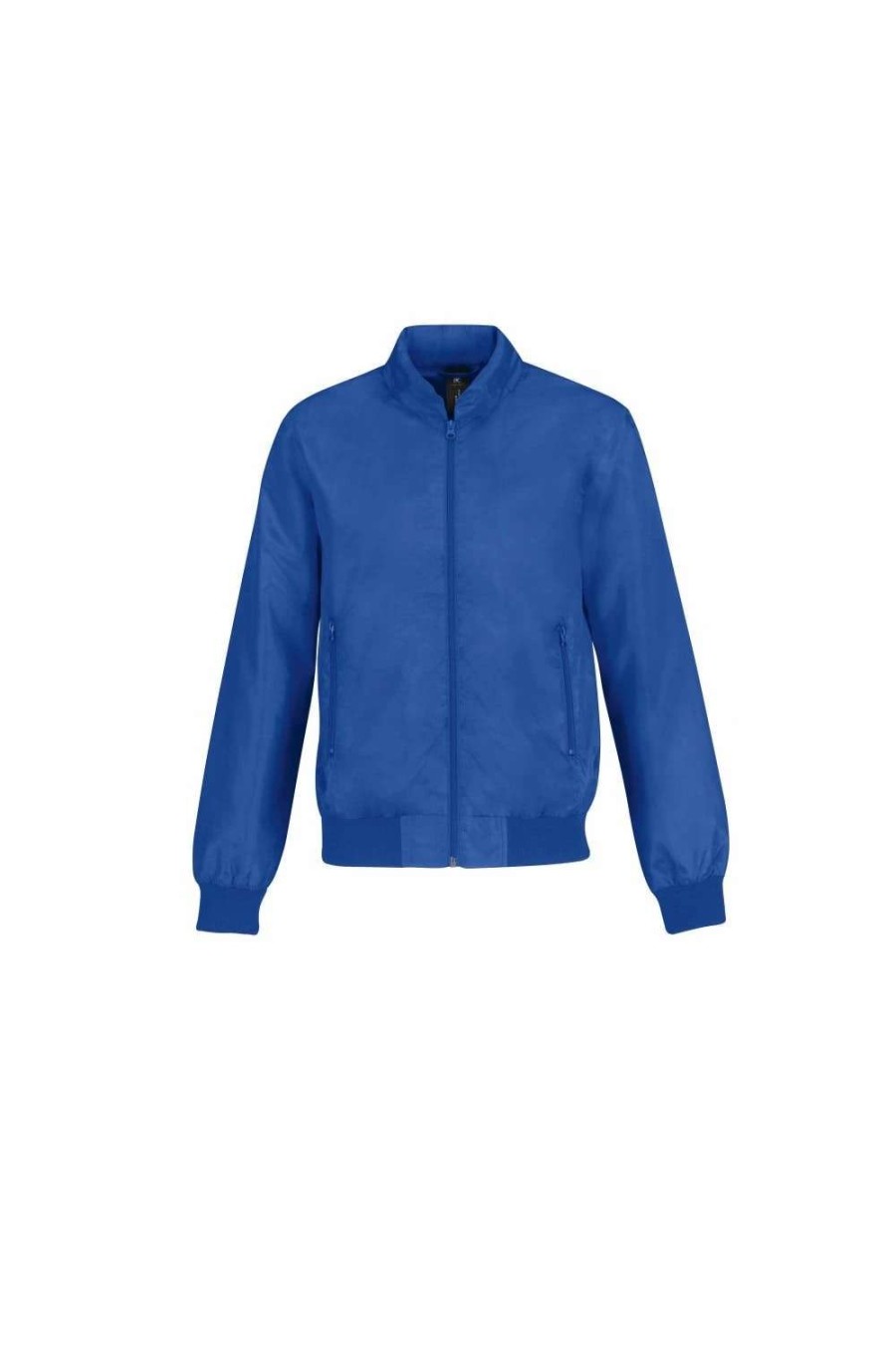 Coats, Jackets & Blazers * | B&C B&C Mens Trooper Lightweight Hooded Bomber Jacket ( ) Royal Blue/ Neon Orange