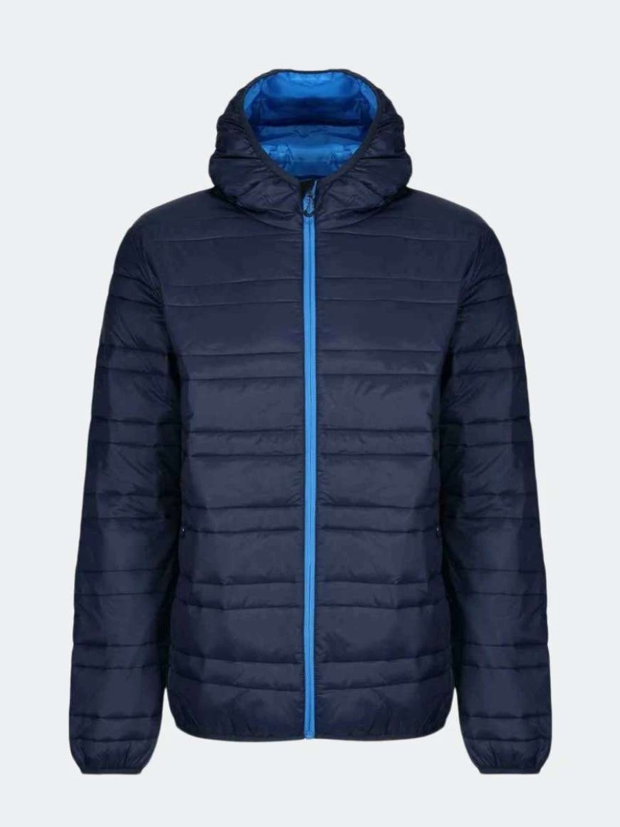 Coats, Jackets & Blazers * | Regatta Unisex Adult Firedown Packaway Padded Jacket Navy/French Blue