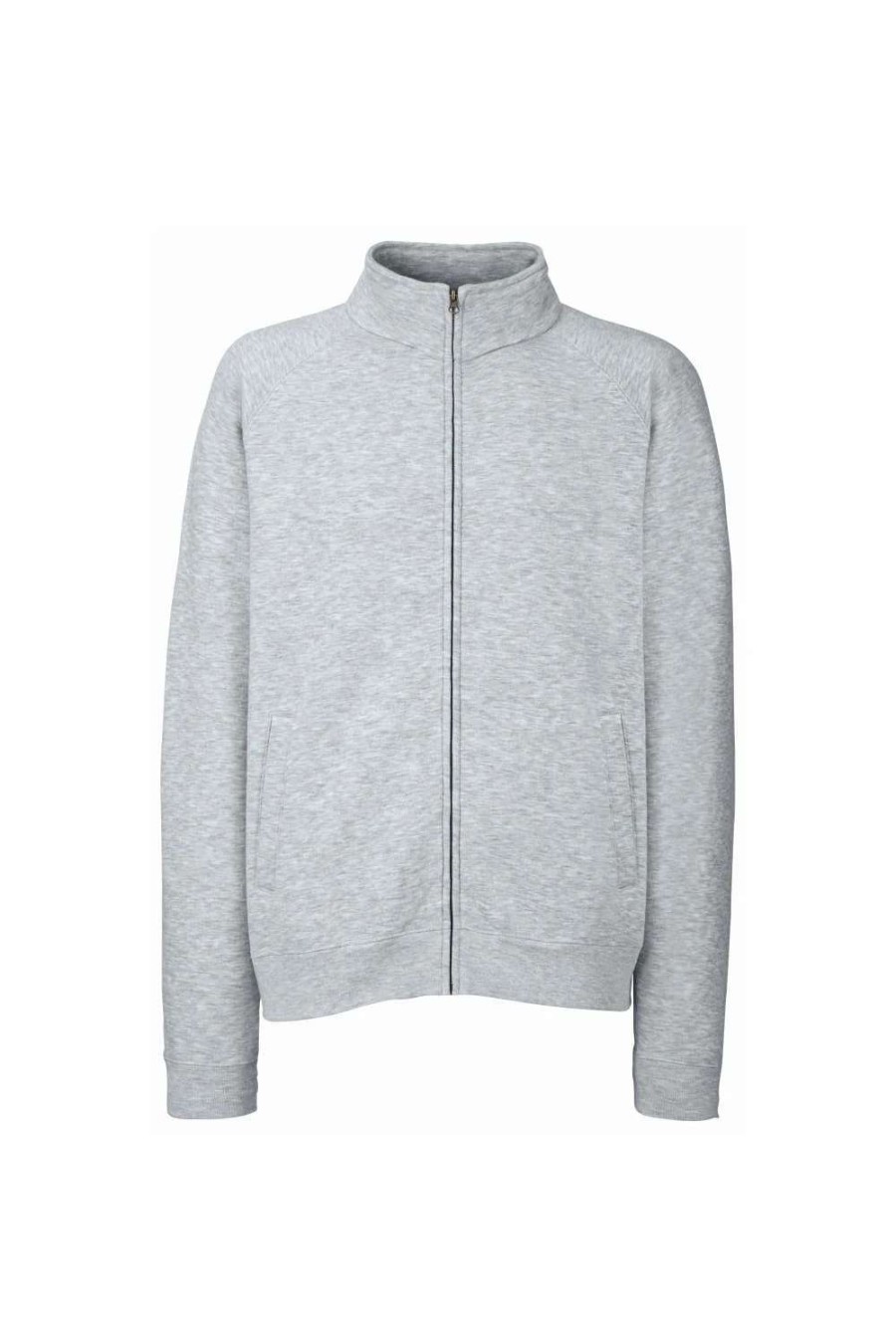 Coats, Jackets & Blazers * | Of The Loom Fruit Of The Loom Mens Premium 70/30 Full Zip Sweatshirt Jacket ( ) Heather Grey