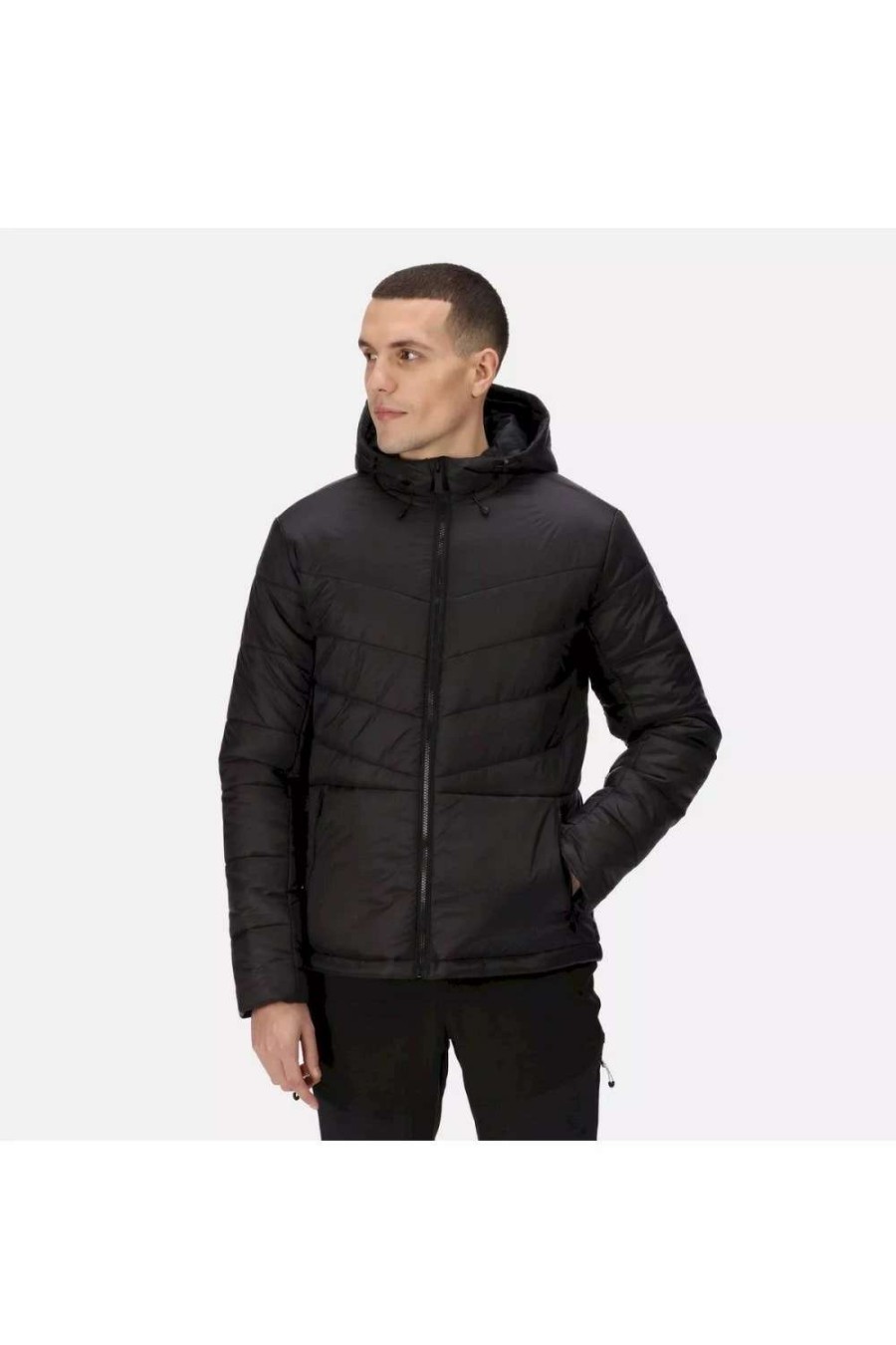 Coats, Jackets & Blazers * | Regatta Mens Volter Loft Iii Heated Puffer Jacket Black