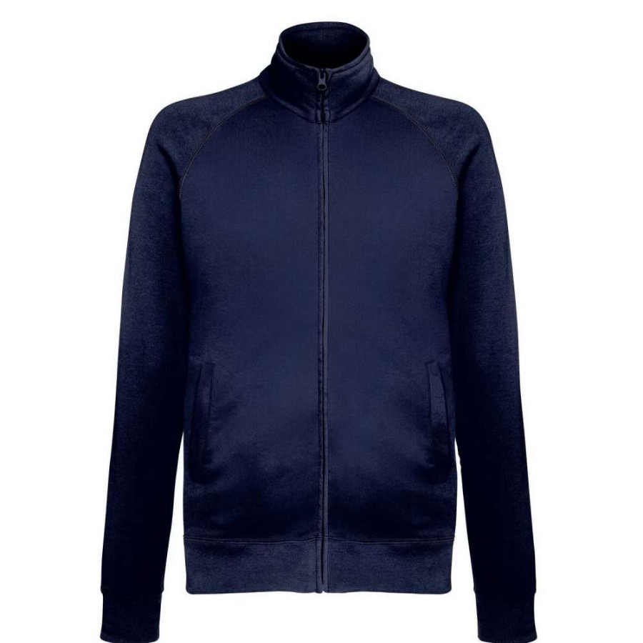 Coats, Jackets & Blazers * | Of The Loom Fruit Of The Loom Mens Lightweight Full Zip Sweatshirt Jacket ( ) Deep Navy