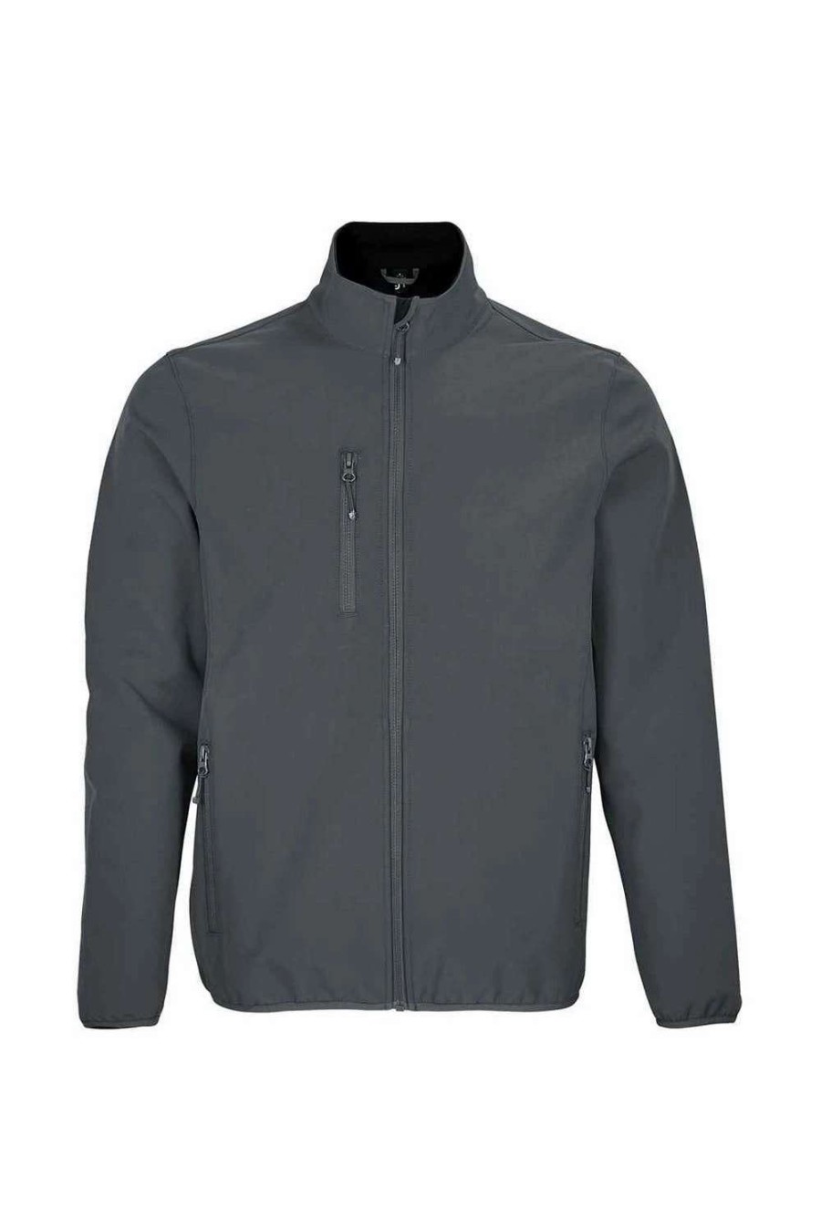 Coats, Jackets & Blazers * | Sols Men'S Falcon Recycled Soft Shell Jacket Charcoal