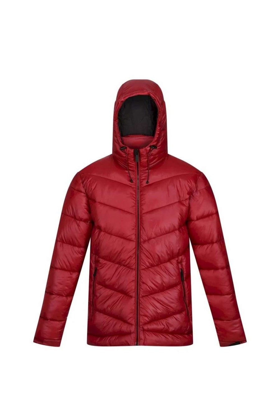 Coats, Jackets & Blazers * | Regatta Mens Toploft Ii Hooded Padded Jacket Dark Red