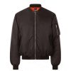 Coats, Jackets & Blazers * | Sols Unisex Remington Authentic Bomber Jacket ( ) Black