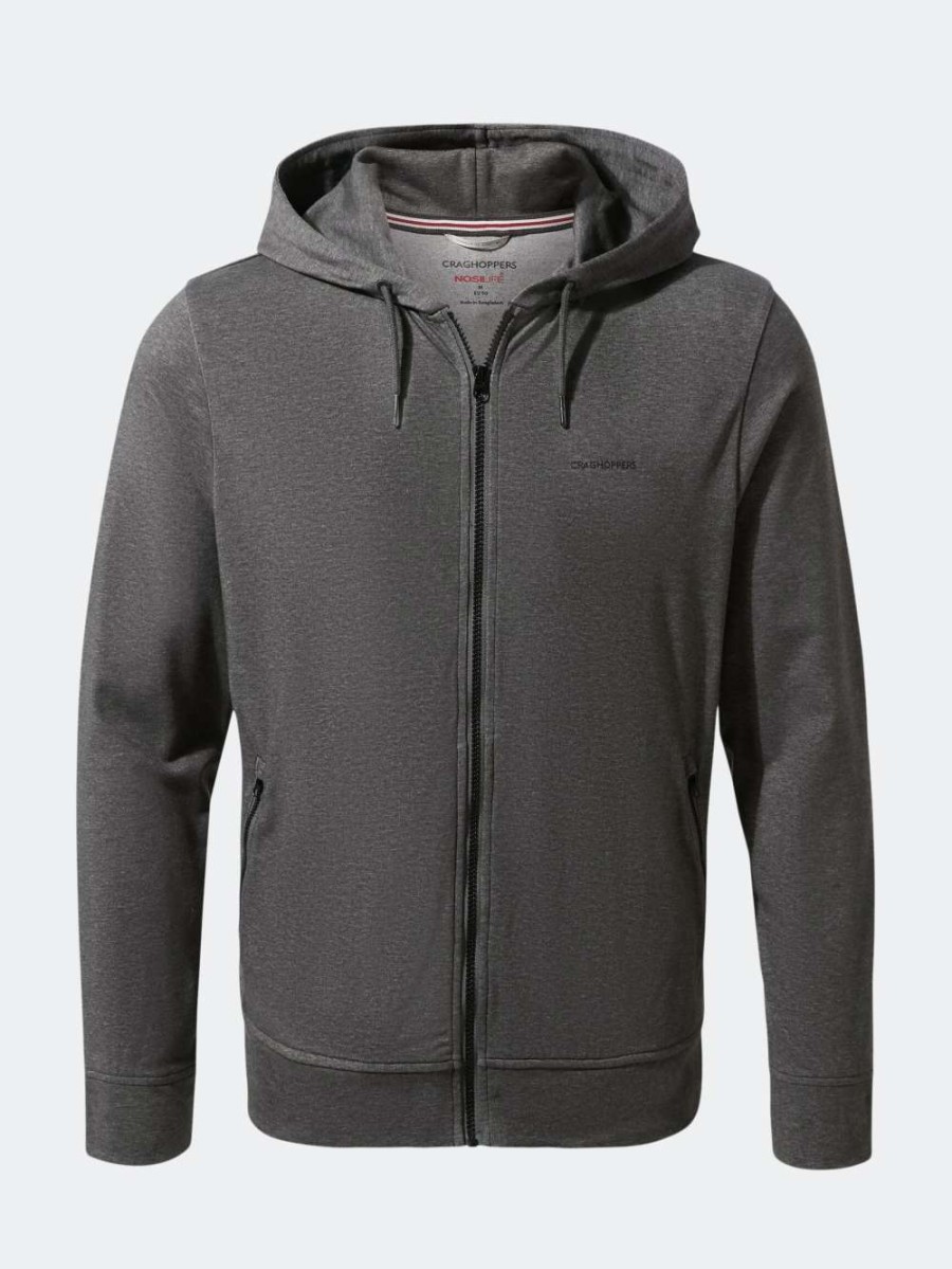 Coats, Jackets & Blazers * | Craghoppers Mens Nosilife Tilpa Hood Jacket ( ) Peppered Grey