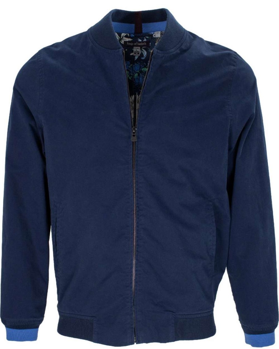 Coats, Jackets & Blazers * | Lords Of Harlech Of Harlech Lancaster Bomber Jacket Navy