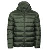 Coats, Jackets & Blazers * | Tee Jays Unisex Adult Lite Hooded Padded Jacket Deep Green