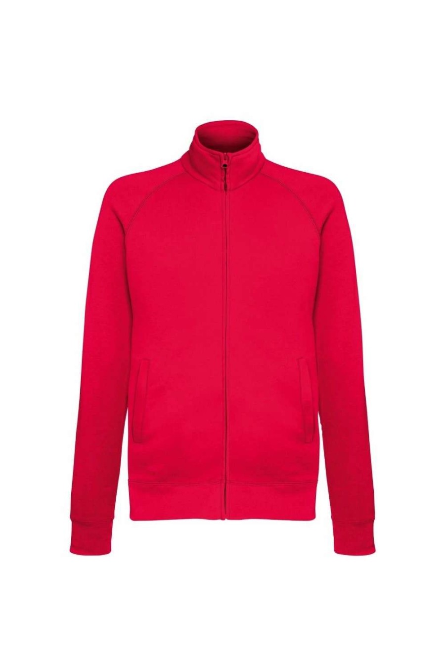 Coats, Jackets & Blazers * | Of The Loom Fruit Of The Loom Mens Lightweight Full Zip Sweatshirt Jacket ( ) Red