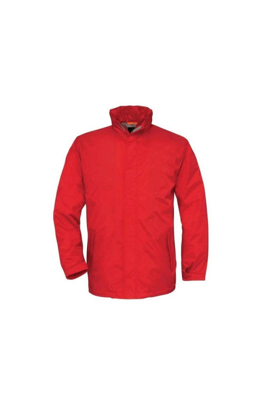 Coats, Jackets & Blazers * | B&C B&C Mens Ocean Shore Waterproof Hooded Fleece Lined Jacket ( ) Red