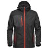 Coats, Jackets & Blazers * | Stormtech Mens Olympia Soft Shell Jacket Black/Bright Red