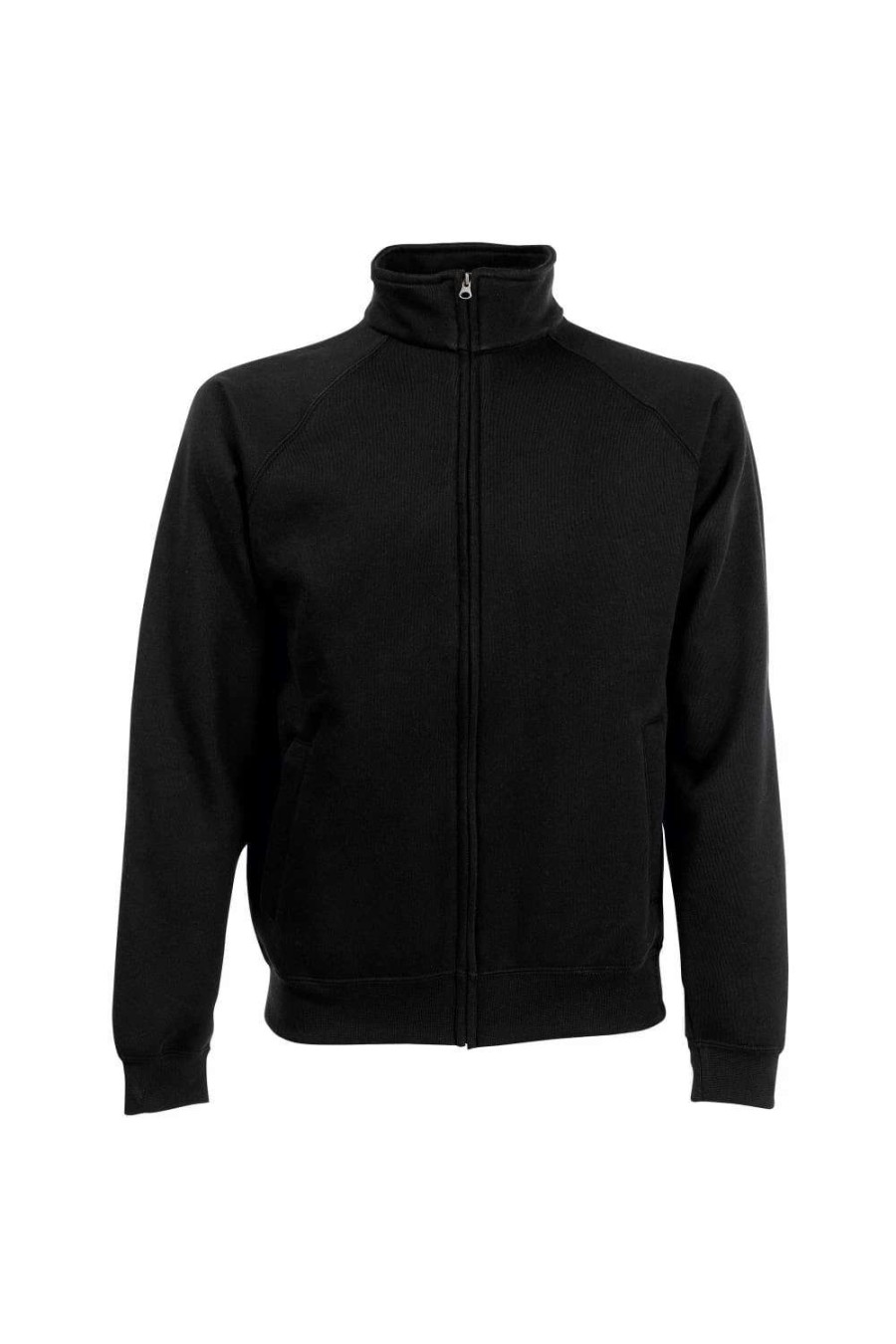 Coats, Jackets & Blazers * | Fruit Of The Loom Of The Loom Mens Sweatshirt Jacket Black