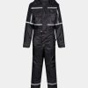 Coats, Jackets & Blazers * | Regatta Mens Waterproof Coveralls Black