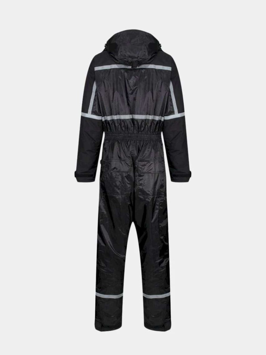 Coats, Jackets & Blazers * | Regatta Mens Waterproof Coveralls Black