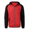 Coats, Jackets & Blazers * | Awdis Just Cool Mens Contrast Windshield Jacket Fire Red/Jet Black