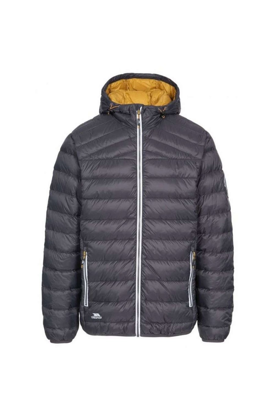 Coats, Jackets & Blazers * | Trespass Mens Whitman Ii Down Jacket ( ) Dark Grey/Sandstone