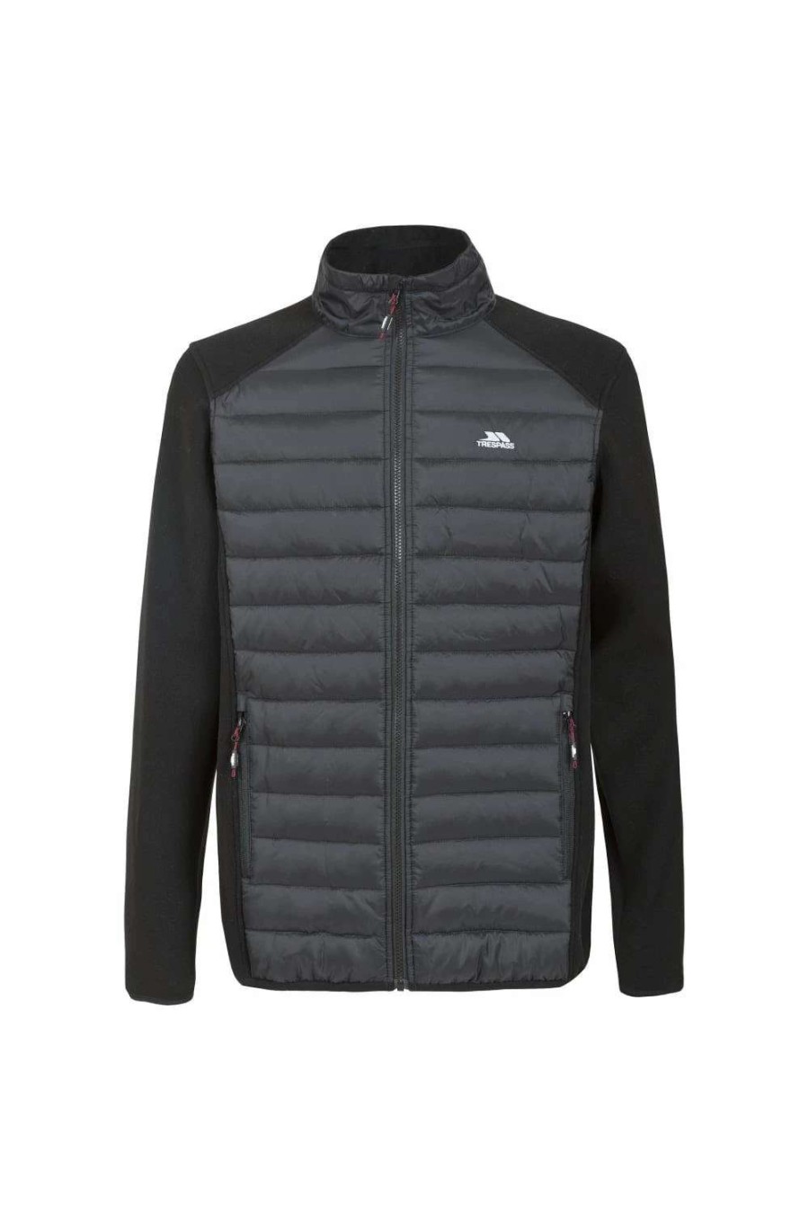 Coats, Jackets & Blazers * | Trespass Mens Saunter Full Zip Fleece Jacket Black