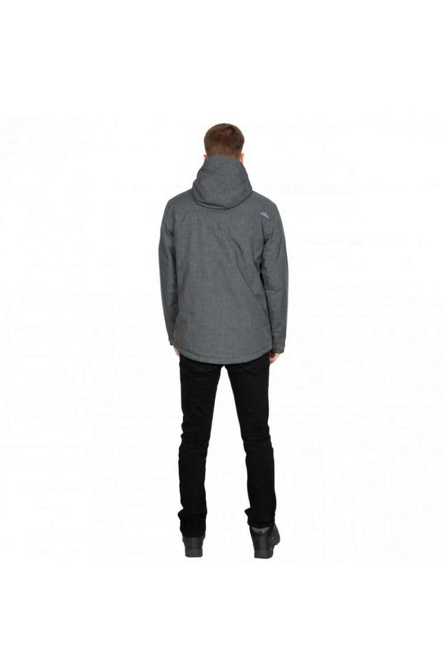 Coats, Jackets & Blazers * | Trespass Mens Fyfinn Padded Waterproof Jacket ( ) Dark Gray