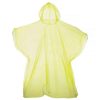 Coats, Jackets & Blazers * | Universal Textiles Hooded Plastic Reusable Poncho ( ) Yellow