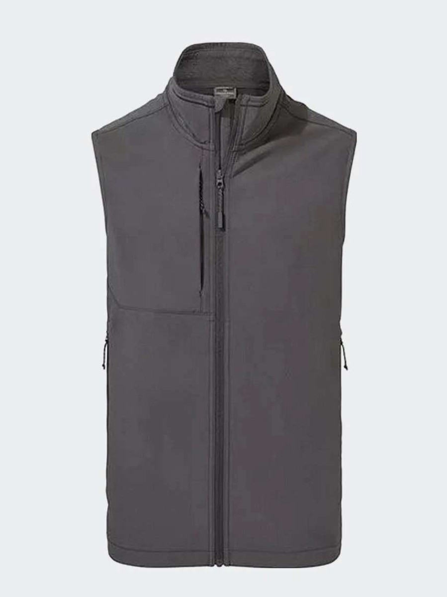 Coats, Jackets & Blazers * | Craghoppers Mens Expert Basecamp Softshell Vest ( ) Carbon Grey