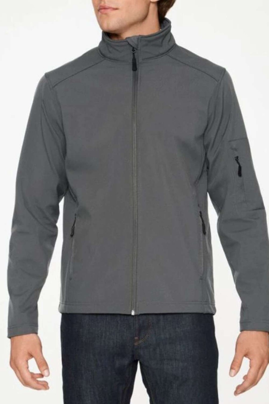 Coats, Jackets & Blazers * | Gildan Mens Hammer Soft Shell Jacket ( ) Charcoal