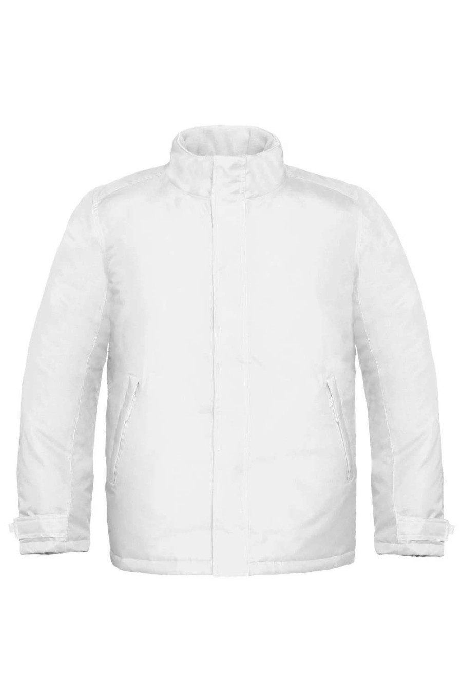 Coats, Jackets & Blazers * | B&C B&C Mens Real+ Premium Windproof Thermo-Isolated Jacket (Waterproof Pu Coating) ( ) White