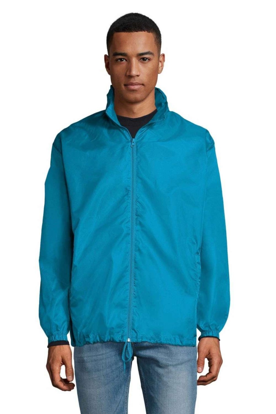 Coats, Jackets & Blazers * | Sols Unisex Shift Showerproof Windbreaker Jacket ( ) Aqua