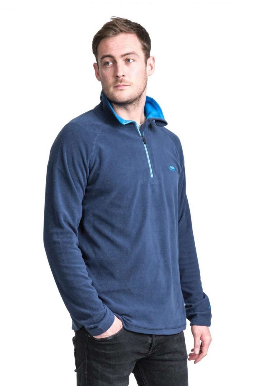 Coats, Jackets & Blazers * | Trespass Mens Blackford Microfleece Sweatshirt Navy