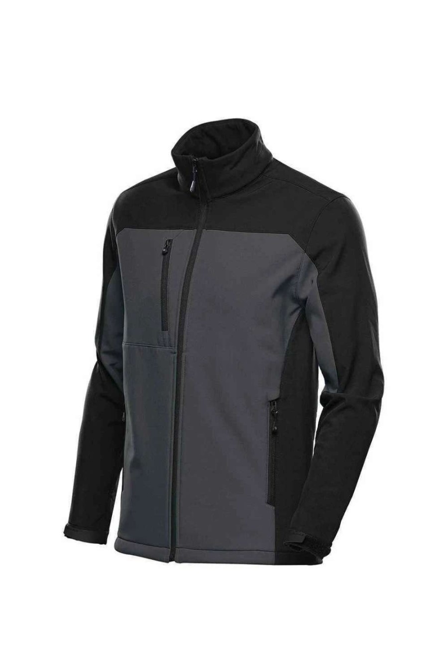 Coats, Jackets & Blazers * | Stormtech Mens Cascades Soft Shell Jacket ( ) Dolphin/Black