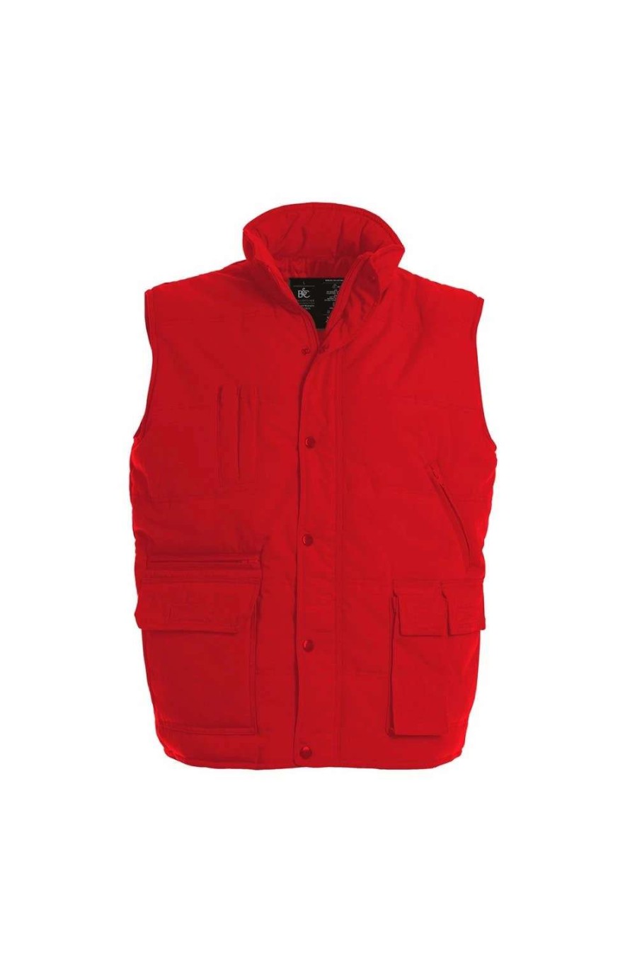 Coats, Jackets & Blazers * | B&C B&C Mens Explorer Full Zip Water Repellent Bodywarmer/Gilet ( ) Red