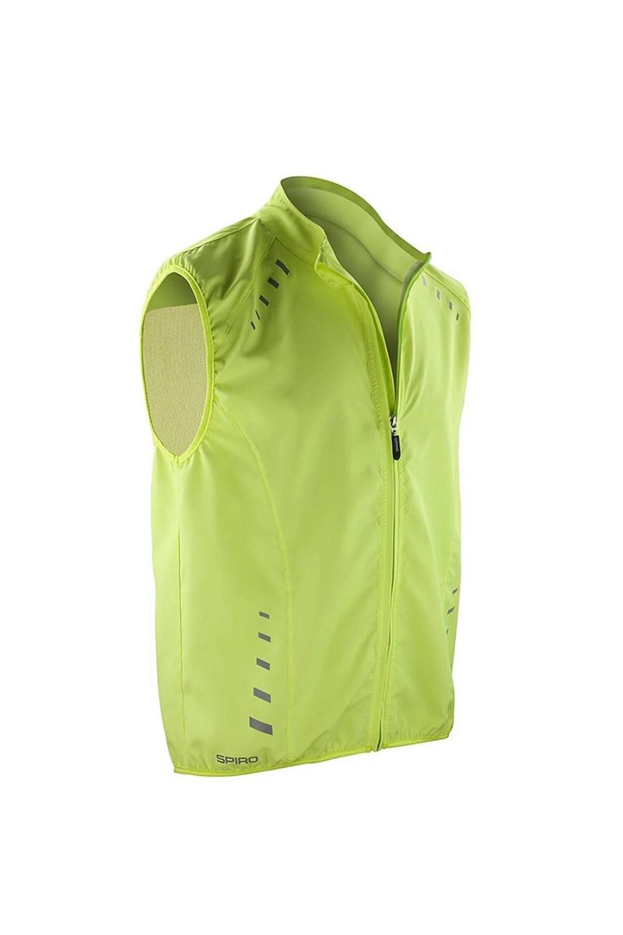 Coats, Jackets & Blazers * | Spiro Mens Bikewear Crosslite Training Gilet / Sports Bodywarmer ( ) Neon Lime