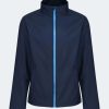 Coats, Jackets & Blazers * | Regatta Mens Eco Ablaze Soft Shell Jacket ( ) Navy/French Blue