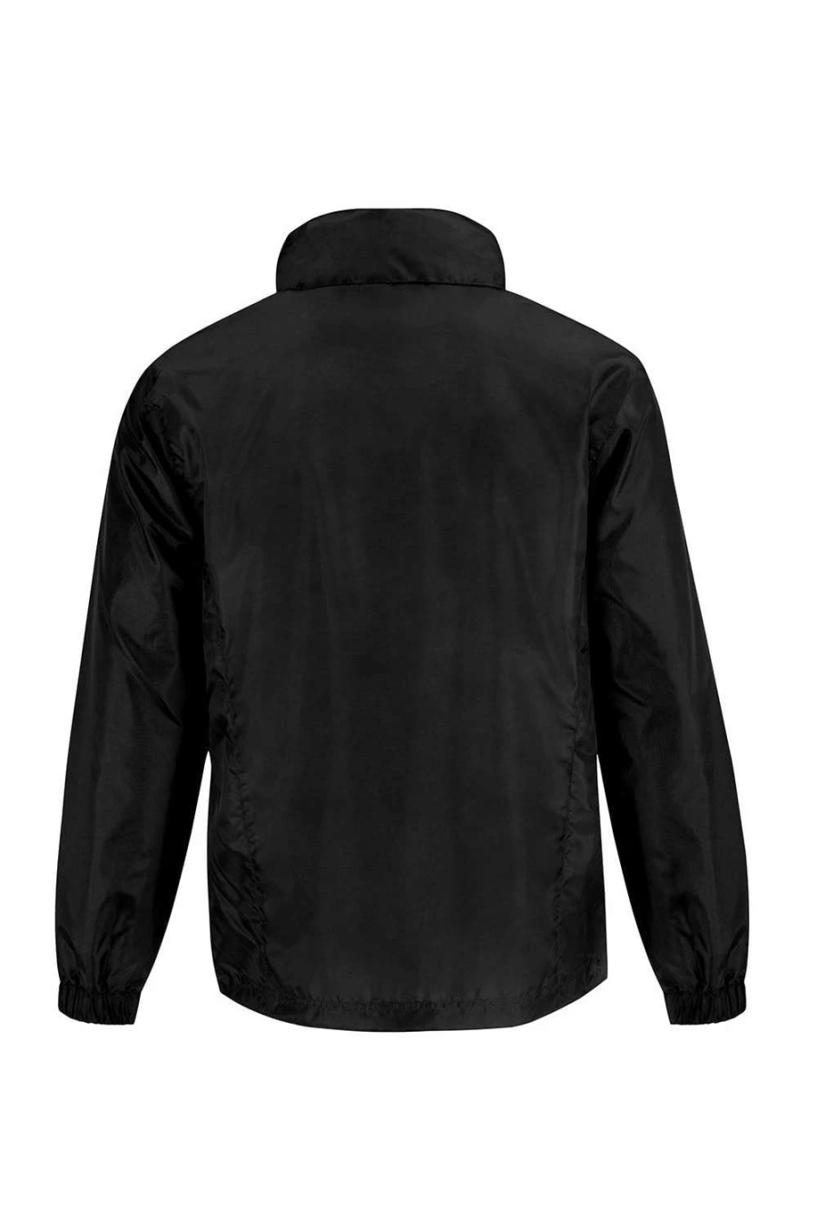 Coats, Jackets & Blazers * | B&C B&C Mens Id.601 Hooded Showerproof Windbreaker Jacket ( ) Black