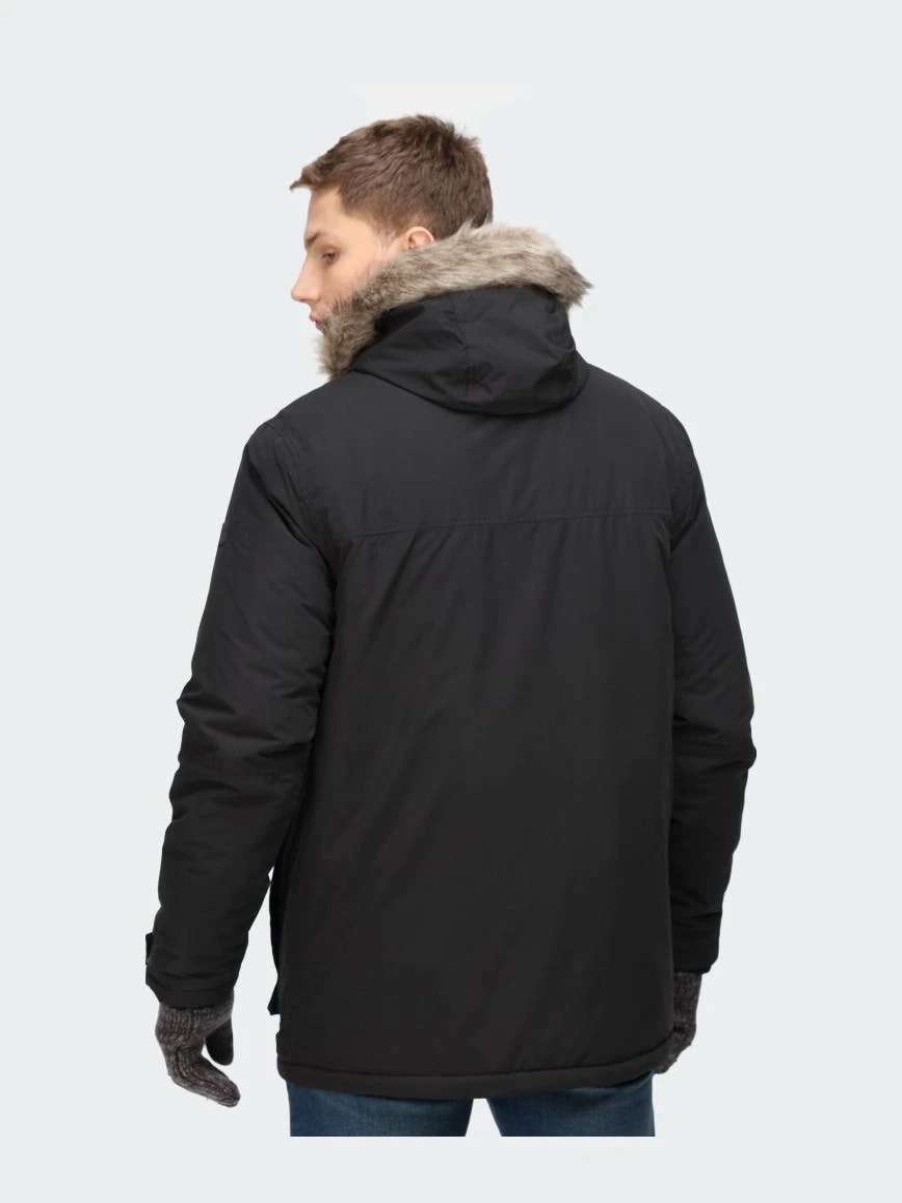 Coats, Jackets & Blazers * | Regatta Volter Waterproof Insulated Parka Black