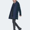 Coats, Jackets & Blazers * | Konus Men'S Oversize Wool Blend Coat In Navy