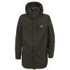 Coats, Jackets & Blazers * | Trespass Mens Edwin Hooded Full Zip Waterproof Coat/Jacket ( ) Khaki