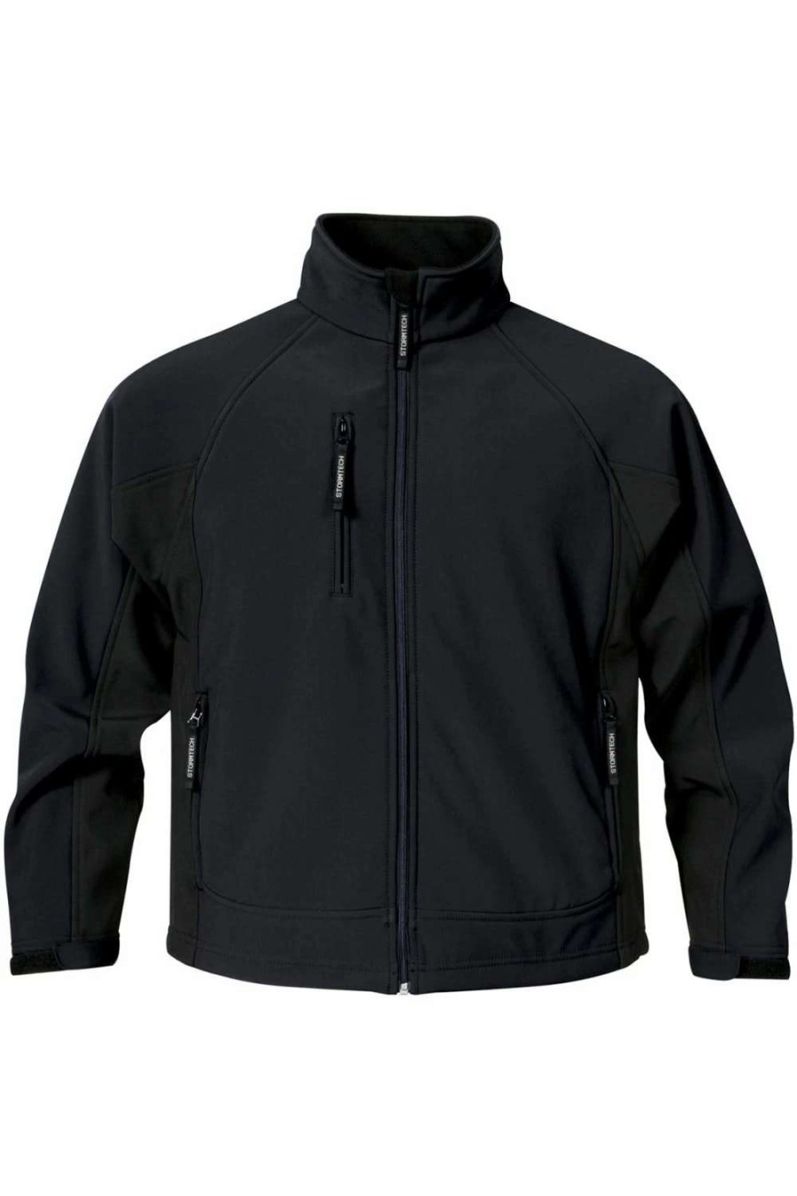 Coats, Jackets & Blazers * | Stormtech Mens Bonded Teflon Dwr Wind/Water Repellent Jacket ( ) Black/Black