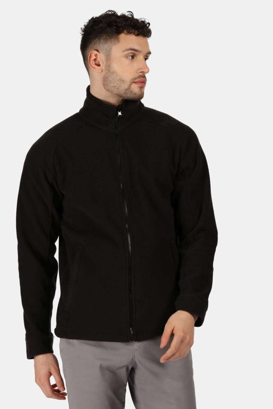 Coats, Jackets & Blazers * | Regatta Mens Thor Iii Anti-Pill Fleece Jacket ( ) Black