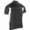 Coats, Jackets & Blazers * | Spiro Mens Bikewear/Cycling 1/4 Zip Cool-Dry Performance Fleece Top/Light Jacket ( ) Black/Black