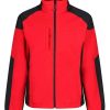 Coats, Jackets & Blazers * | Regatta Mens Broadstone Showerproof Fleece Jacket Classic Red